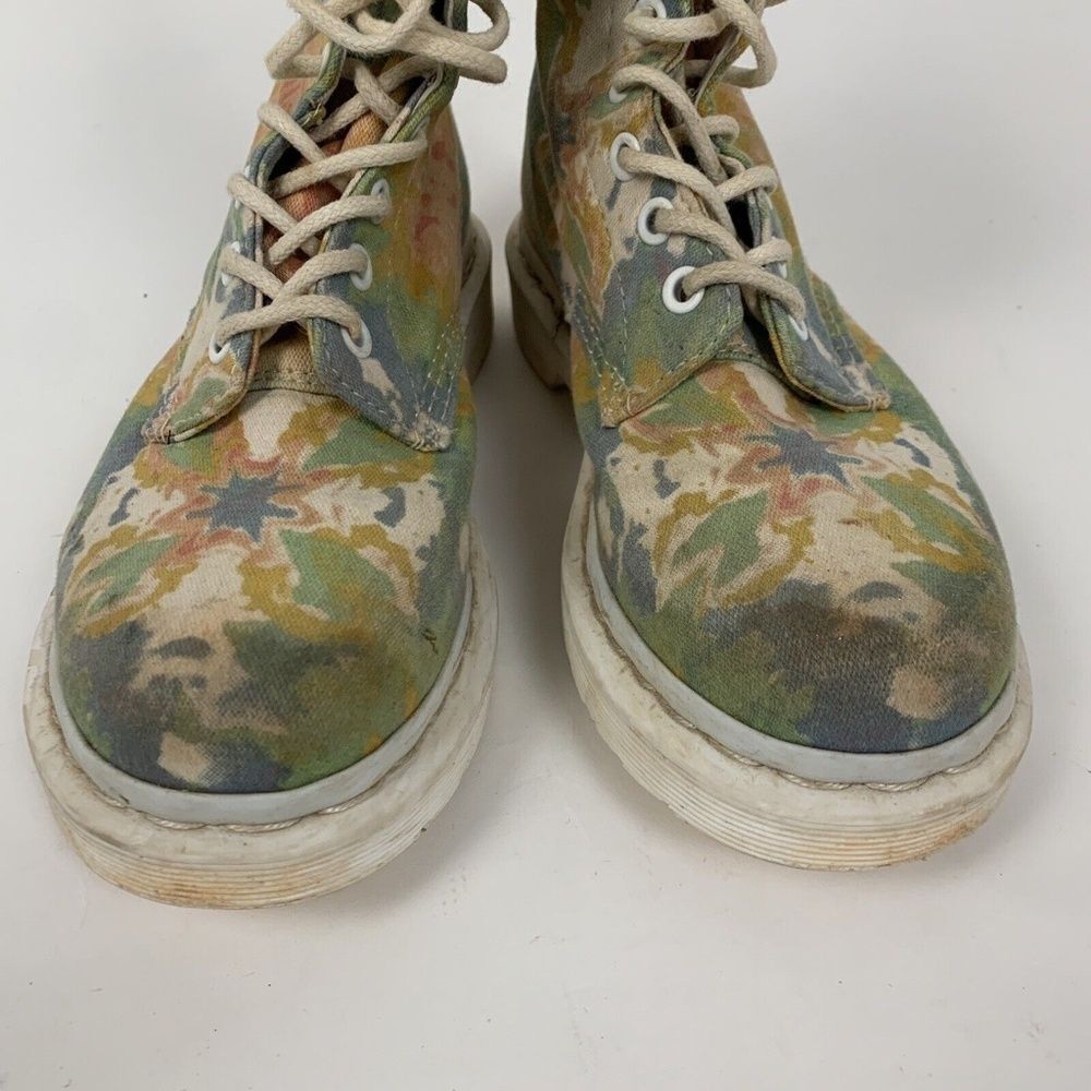 Dr. Martens Tie-Dye V Page MTD Boot Multi Mandala Pastel Fine Canvas Size 6 - Picture 3 of 5